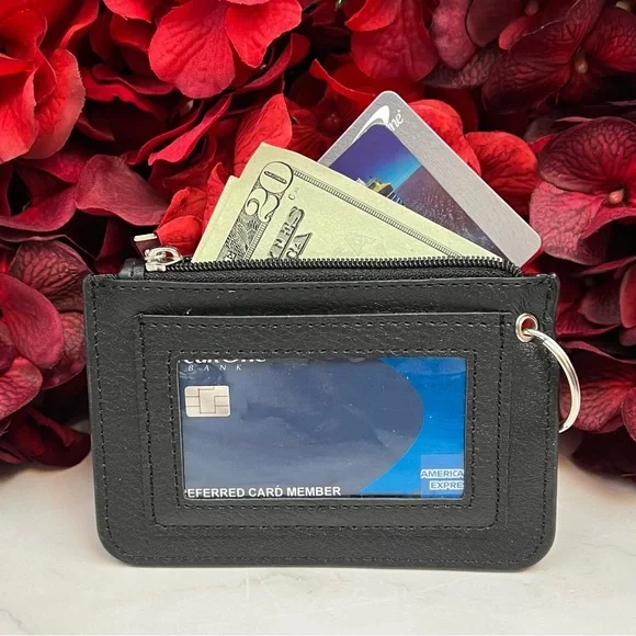 Supernatural Black Slim Zip Wallet Keychain - Picture 12 of 14